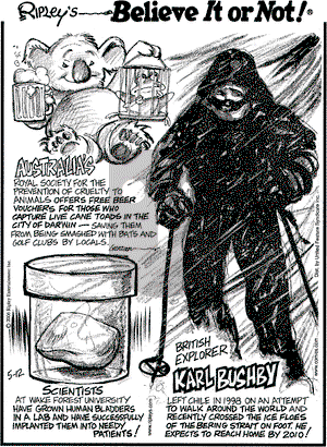 Ripley's Believe It or Not on Friday May 12, 2006 Comic Strip