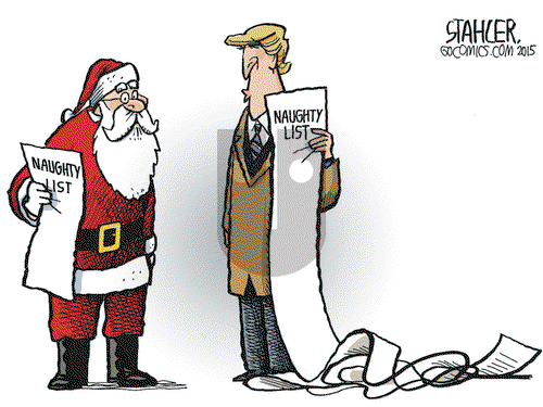 Jeff Stahler on Wednesday December 9, 2015 Comic Strip