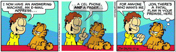 Garfield on Thursday August 24, 2000 Comic Strip