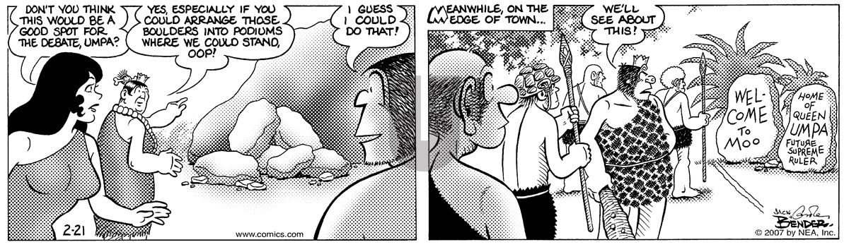 Alley Oop - Wednesday February 21, 2007 Comic Strip