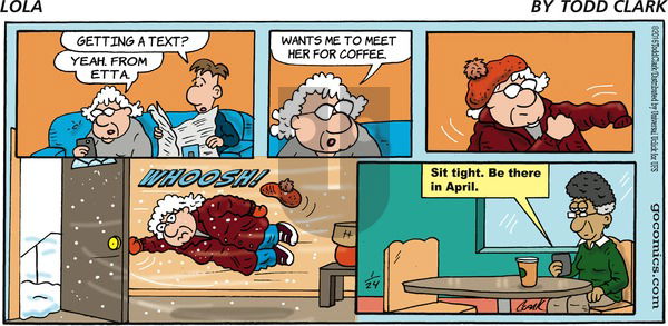 Lola on Sunday January 24, 2016 Comic Strip