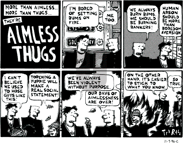 Ted Rall on Thursday November 7, 1996 Comic Strip
