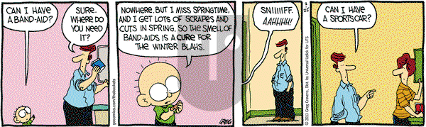 The Buckets on Monday February 25, 2013 Comic Strip