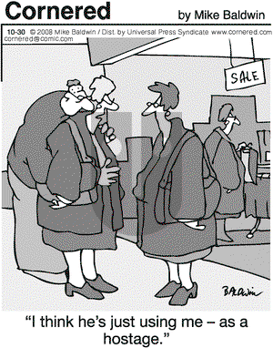 Cornered on Thursday October 30, 2008 Comic Strip