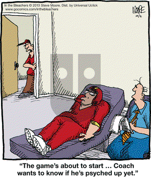 In the Bleachers on Wednesday October 2, 2013 Comic Strip