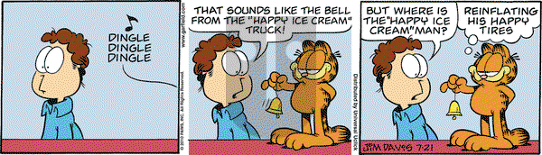 Garfield on Wednesday July 21, 2010 Comic Strip
