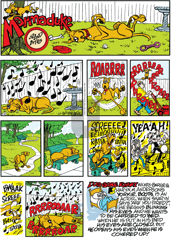Marmaduke on Sunday September 4, 2011 Comic Strip