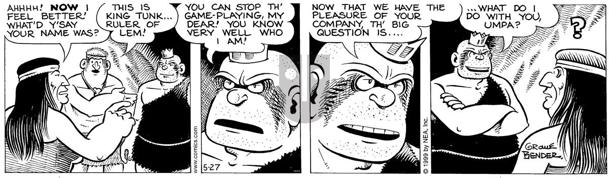 Alley Oop - Thursday May 27, 1999 Comic Strip