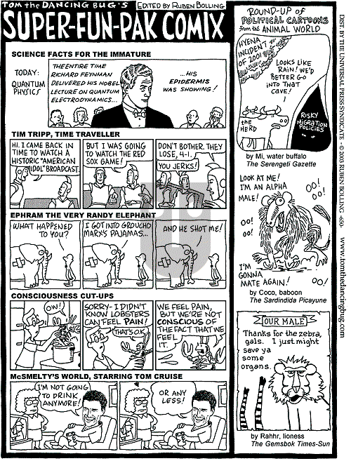 Tom the Dancing Bug on Saturday May 24, 2003 Comic Strip