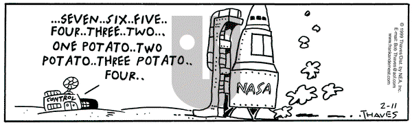 Frank and Ernest on Thursday February 11, 1999 Comic Strip