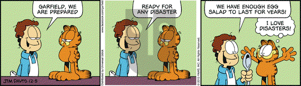 Garfield on Thursday December 5, 2013 Comic Strip