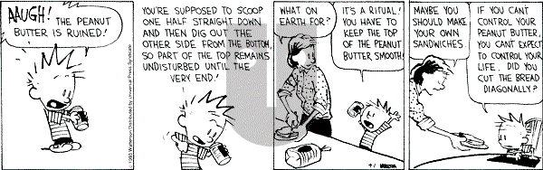 Calvin and Hobbes - Thursday April 1, 1993 Comic Strip