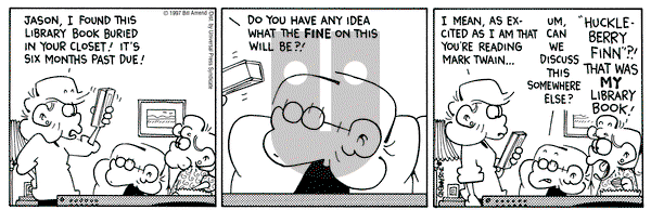 FoxTrot on Tuesday March 25, 1997 Comic Strip