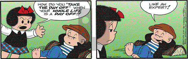 Nancy on Saturday March 25, 2017 Comic Strip