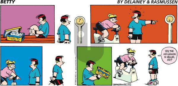 Betty on Sunday January 31, 1999 Comic Strip