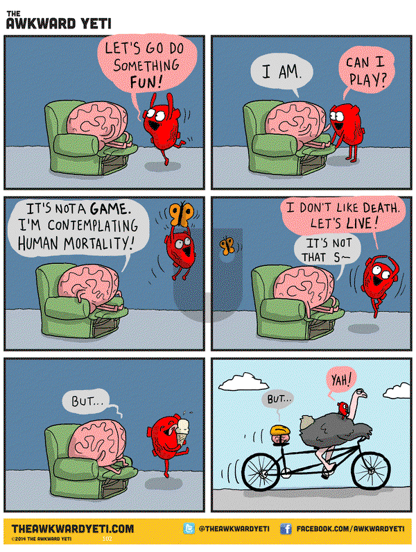 The Awkward Yeti on Saturday March 7, 2015 Comic Strip