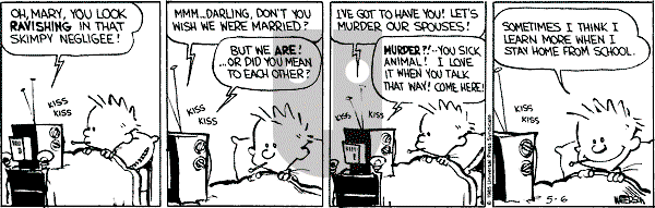 Calvin and Hobbes - Monday May 6, 1991 Comic Strip