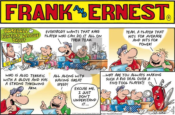 Frank and Ernest on Sunday March 10, 2019 Comic Strip
