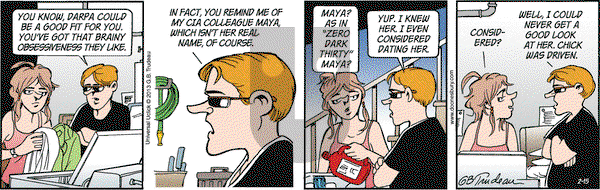Doonesbury on Friday February 15, 2013 Comic Strip
