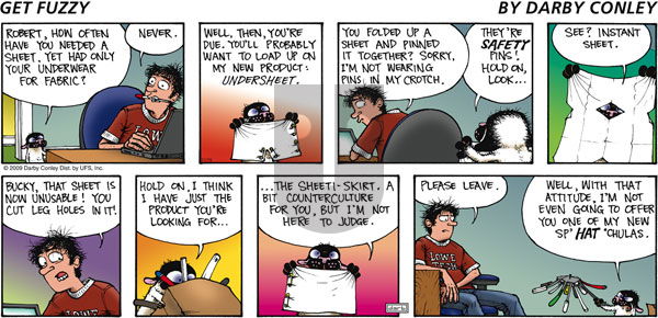 Get Fuzzy on Sunday November 15, 2009 Comic Strip
