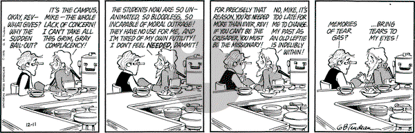Doonesbury on Thursday December 11, 1975 Comic Strip
