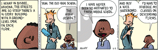 Frazz on Monday November 9, 2009 Comic Strip