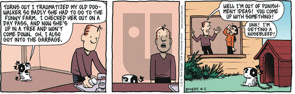 Pooch Cafe on Thursday April 5, 2012 Comic Strip