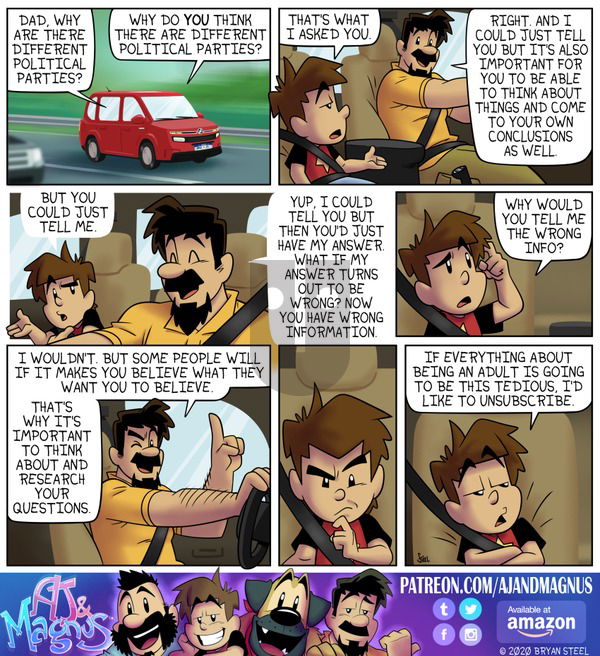 AJ and Magnus on Sunday March 22, 2020 Comic Strip