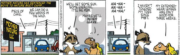 Over the Hedge on Friday August 31, 2012 Comic Strip