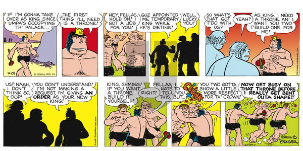 Alley Oop - Sunday September 29, 1996 Comic Strip