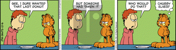 Garfield on Thursday December 6, 2012 Comic Strip
