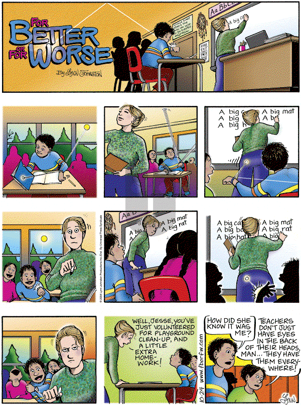 For Better or For Worse - Sunday October 24, 2004 Comic Strip