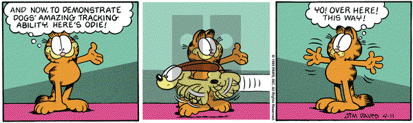 Garfield on Tuesday April 11, 1995 Comic Strip