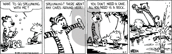 Calvin and Hobbes - Thursday August 7, 1986 Comic Strip