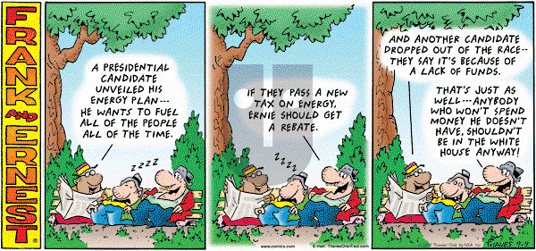 Frank and Ernest on Sunday September 9, 2007 Comic Strip