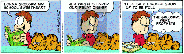 Garfield on Wednesday November 11, 1998 Comic Strip