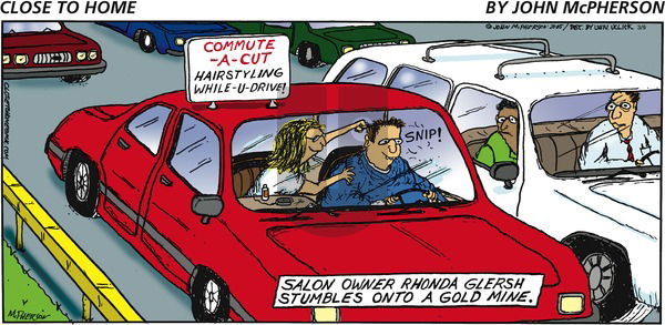 Close to Home on Sunday March 9, 2014 Comic Strip