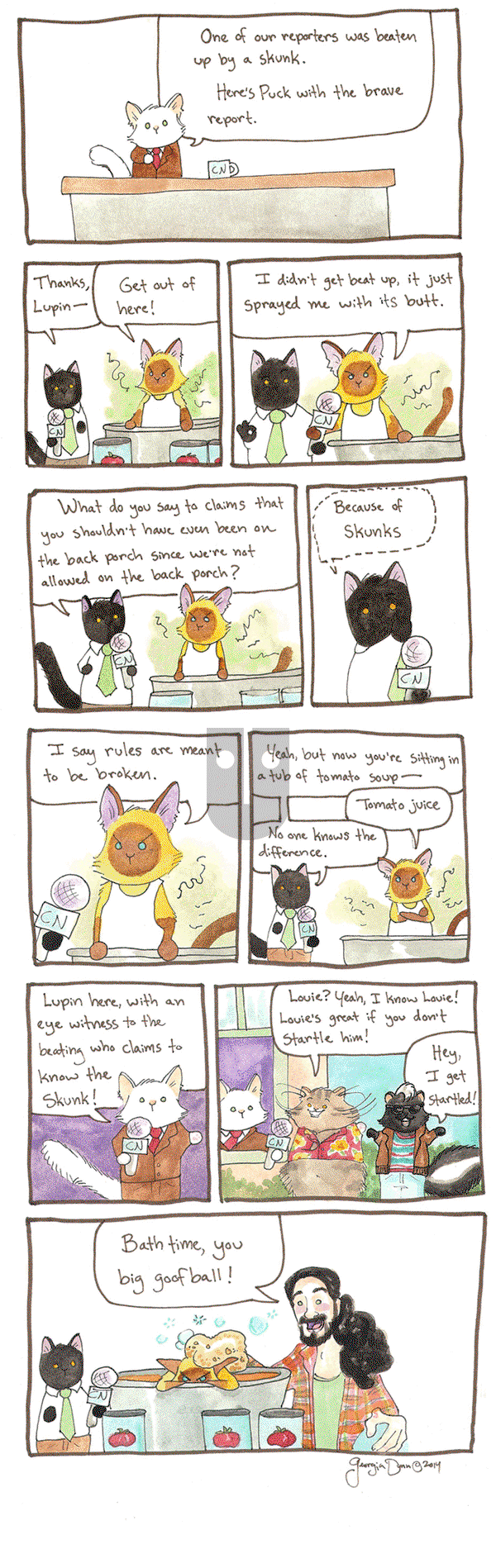 Breaking Cat News on Wednesday October 5, 2016 Comic Strip