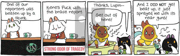 Breaking Cat News on Thursday April 20, 2017 Comic Strip