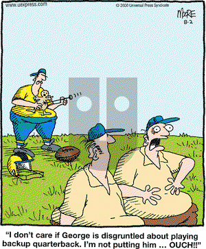 In the Bleachers on Wednesday August 2, 2000 Comic Strip