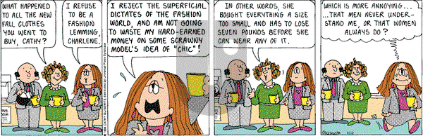 Cathy Classics on Monday October 2, 2000 Comic Strip