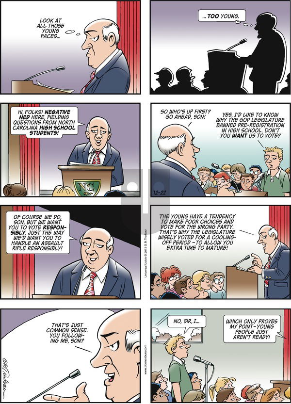 Doonesbury - Sunday December 22, 2013 Comic Strip