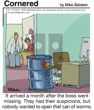Cornered on Monday March 21, 2016 Comic Strip