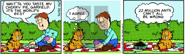 Garfield on Wednesday October 10, 1984 Comic Strip
