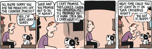 Pooch Cafe on Saturday November 6, 2004 Comic Strip