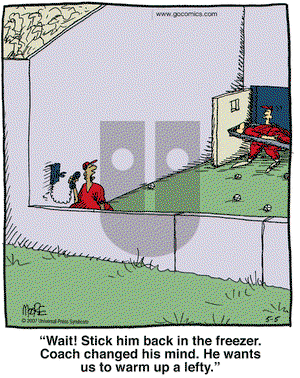 In the Bleachers on Saturday May 5, 2007 Comic Strip