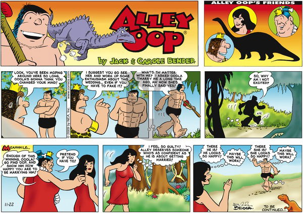 Alley Oop on Sunday November 22, 2009 Comic Strip