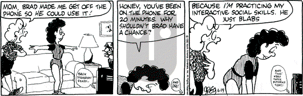 Luann on Tuesday June 19, 1990 Comic Strip