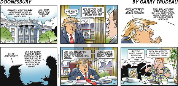 Doonesbury on Sunday July 30, 2017 Comic Strip