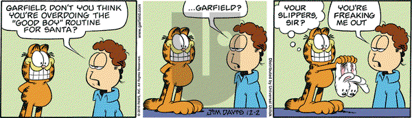 Garfield on Thursday December 2, 2010 Comic Strip